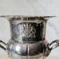 Vintage Silverplate Champagne Bucket with Royal Coat of Arms