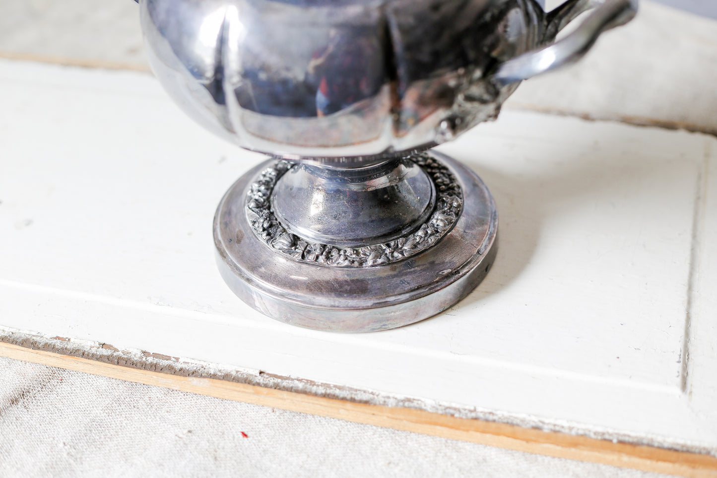 Vintage Silverplate Champagne Bucket with Royal Coat of Arms