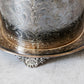 Vintage Silver Plate English Biscuit Barrel with Underplate