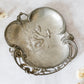 Antique Art Nouveau Pewter Calling Card Tray