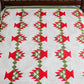 Antique Red and Green Basket Quilt, c1920