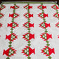 Antique Red and Green Basket Quilt, c1920