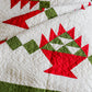 Antique Red and Green Basket Quilt, c1920