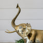 Vintage Extra Tall Brass Elephant