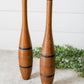 Pair of Vintage Wooden Juggling Pins