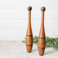 Pair of Vintage Wooden Juggling Pins