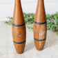 Pair of Vintage Wooden Juggling Pins