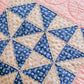 Vintage Pink and Blue Broken Dishes Quilt, c1930