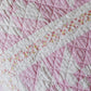 Vintage Pink and White Missouri Puzzle Quilt, c1940