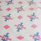 Vintage "Four Little Birds" Pink and Blue Quilt TOP, c1930