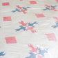 Vintage "Four Little Birds" Pink and Blue Quilt TOP, c1930