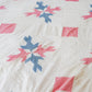 Vintage "Four Little Birds" Pink and Blue Quilt TOP, c1930