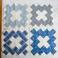 Antique Set of 21 Chimney Sweep Quilt Blocks, c1880