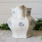 Antique Chelsea Grape Lavender and White Ironstone Pitcher