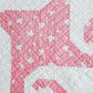 Vintage Pink & White Indiana Puzzle Quilt, c1930