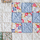 Vintage Peach & White Nine Patch Quilt, c1930