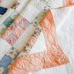 Vintage Peach & White Nine Patch Quilt, c1930