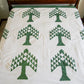 Antique Green Tree of Paradise Quilt TOP