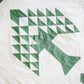 Antique Green Tree of Paradise Quilt TOP