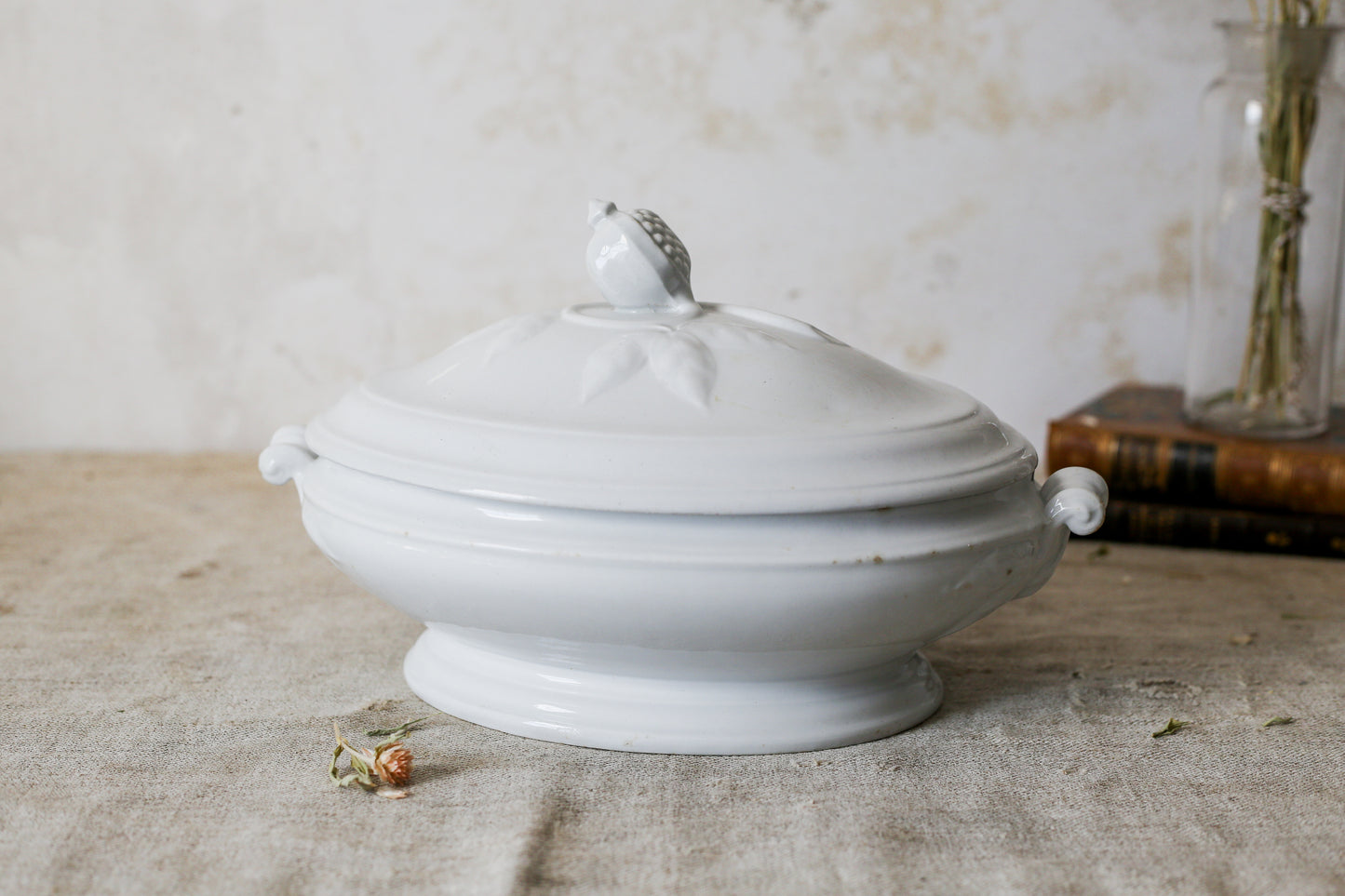 Antique Ironstone Covered Vegetable Dish by T & R Boote