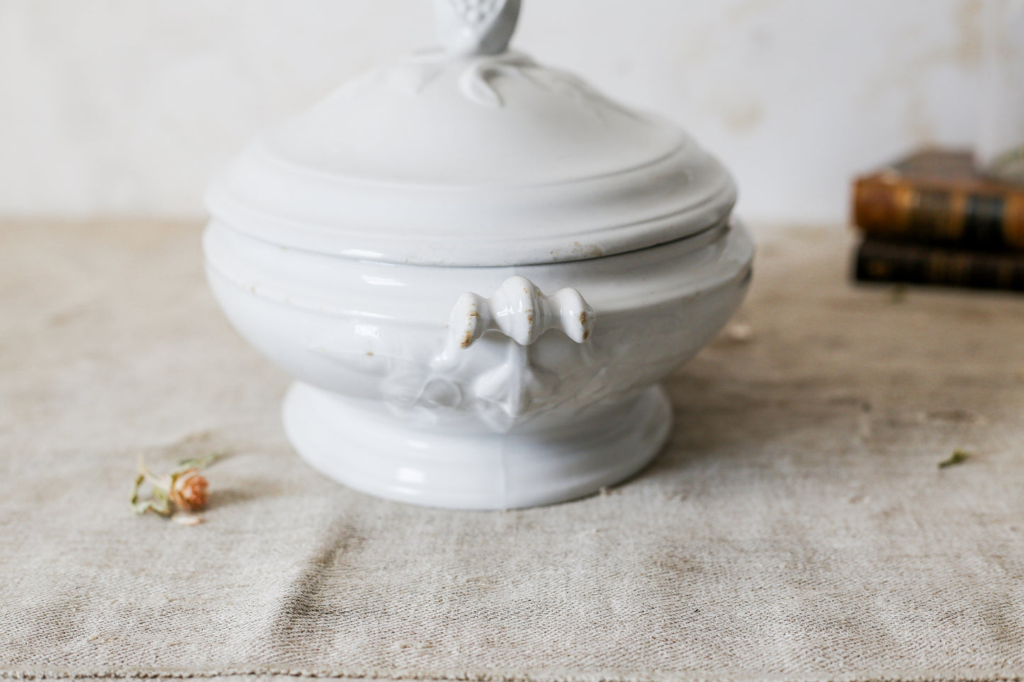 Antique Ironstone Covered Vegetable Dish by T & R Boote