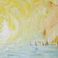 Vibrant Original Seascape - Modern Impressionist Sailboats at Sunset