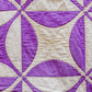 Vintage Yellow and Purple Robbing Peter to Pay Paul Quilt, c1940