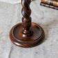 Vintage Carved Oak 18.75" Barley Twist Candle Holder