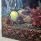 Original Fruit and Jug Moody Still Life Oil Painting