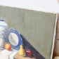 Original Still Life Painting of Blue & White Jar with Pears