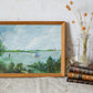 Vintage Original Oil Painting of Norfolk Broads, England