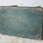 Primitive Handmade Green Painted Wood Stool