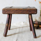 Primitive Handmade Wood Milking Stool