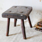 Primitive Handmade Wood Milking Stool