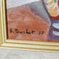 Vintage French Floral Still Life By Boris Buchet '72