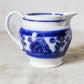 Antique Ironstone Flow Blue Cream Pitcher