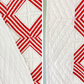 Vintage Red and White "The X Quisite" Quilt