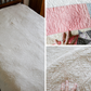 Vintage Pink and Blue Broken Dishes Quilt, c1930