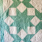 Vintage Mint Green Dove in the Window Quilt, c1930