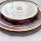 Antique Majolica Round Footed Bread Platter with Mottled Center