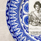 Antique Gibson Girl Ironstone Plate by Royal Doulton, c1900