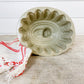 Antique Victorian Stoneware Pudding Mold with Reclining Lion