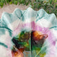 Antique Majolica Multicolored Leaf Bowl