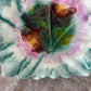 Antique Majolica Multicolored Leaf Bowl