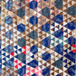 Antique Pyramids Variation Unfinished Quilt TOP, c1870