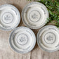 Antique Set of 4 Ironstone Plates - Grecian by Thomas Till, c1870