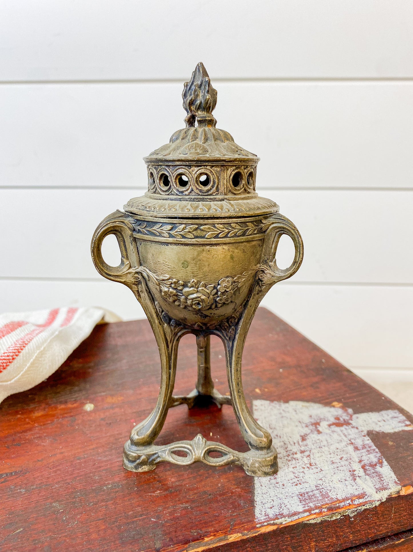 Vintage Bronze French Incense Burner
