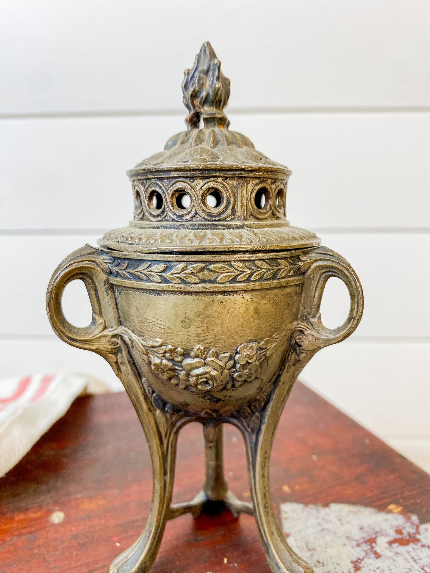 Vintage Bronze French Incense Burner
