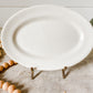 Vintage White Chunky 9" Restaurant Ware Platter by Iroquois China