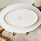 Vintage White Chunky 10" Restaurant Ware Platter by Walker China